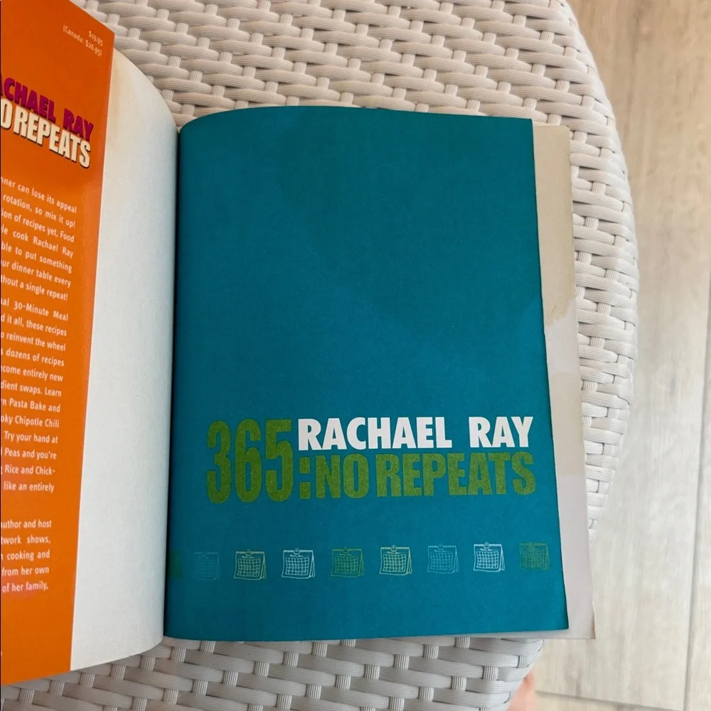 Rachael Ray Cookbook – Blue, Pink and Orange Cover